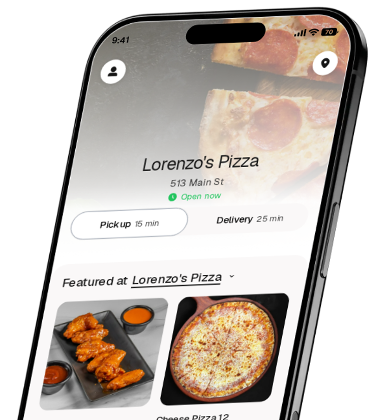 Lorenzo's Pizza app preview