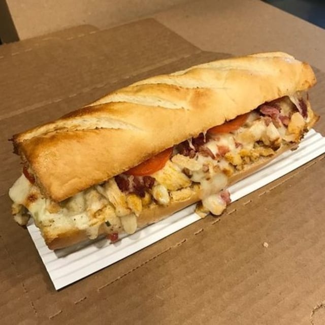 Chicken Cheese Steak with Bacon & Ranch.