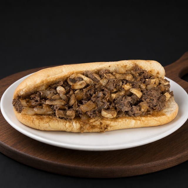 Mushroom Cheese Steak.