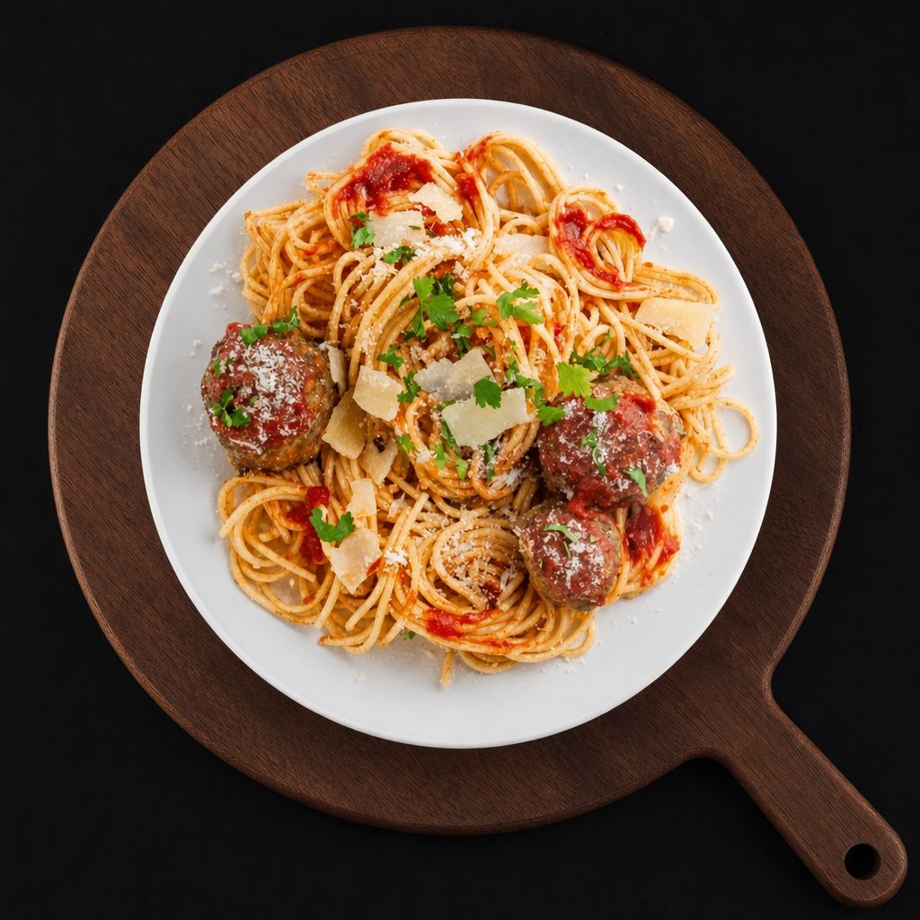 Meatballs Pasta.