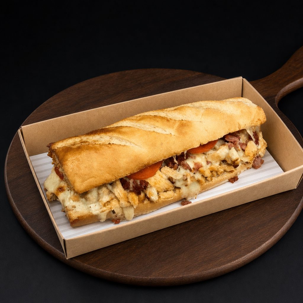 Chicken Cheese Steak with Bacon & Ranch.