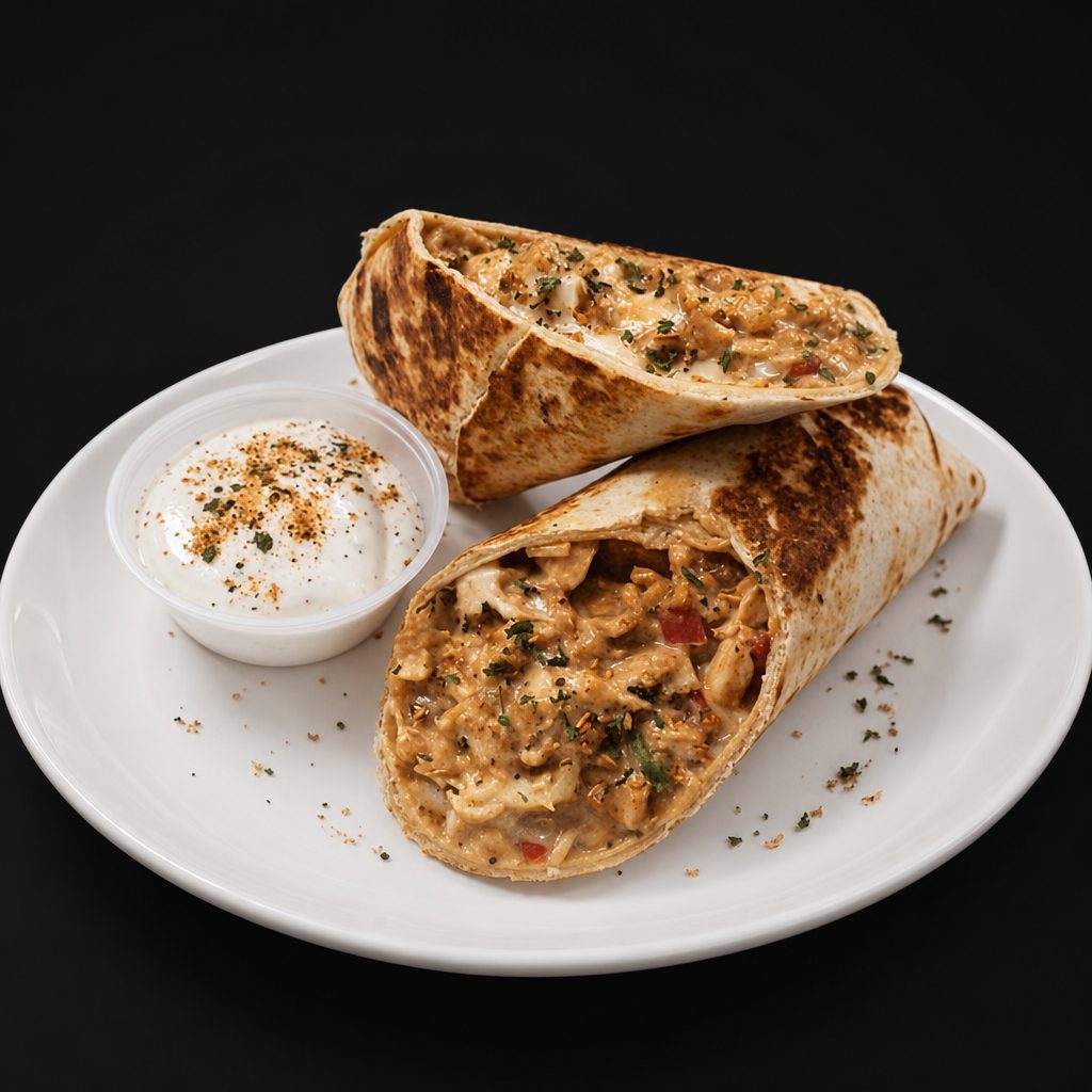 Chicken Cheese Steak Wrap.