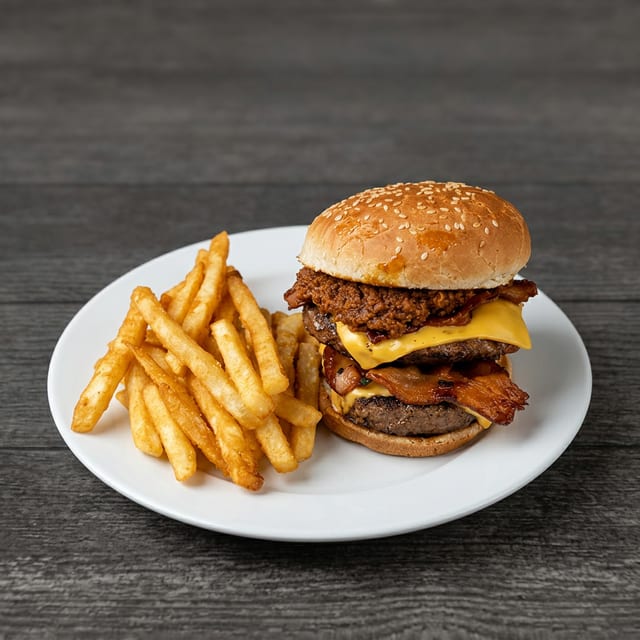 Cheeseburger Deluxe (8 Oz).