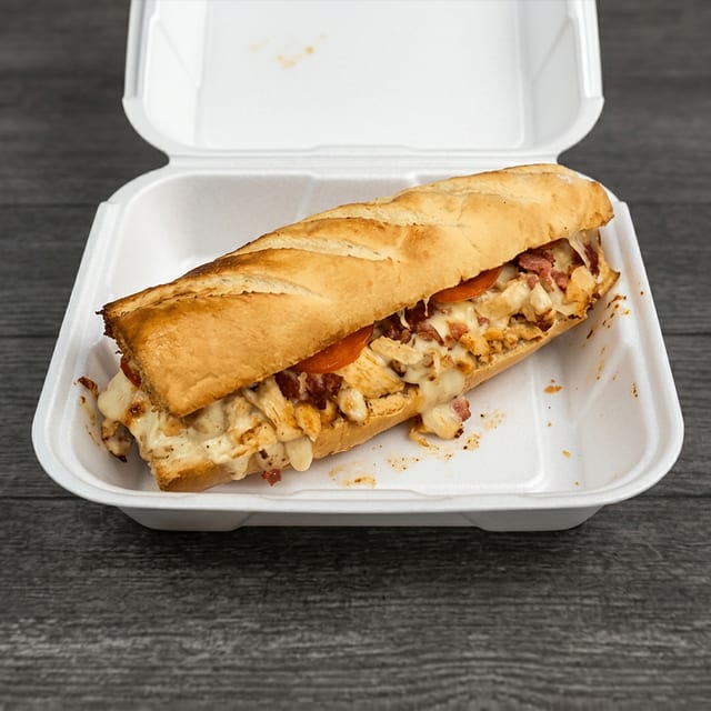 Chicken Cheese Steak with Bacon & Ranch.